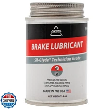 AGS Automotive Solutions 4oz Brush Top SIL-Glyde Silicone Brake Grease - Prem