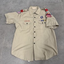 Boy Scouts of America Mens XL Extra Large Short Sleeve Shirt Made in USA BSA