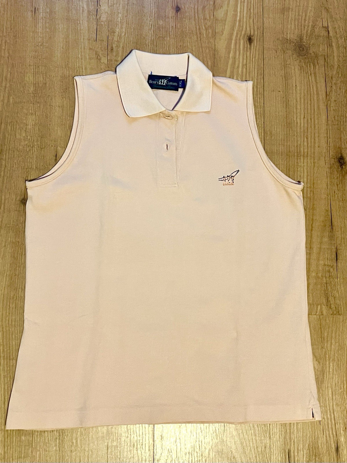 Henry Cotton’s Polo Smanicata Donna Tg.46 XXL Vintage Y2K