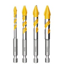 Set punte trapano eccentriche 6 8 10 12 mm per piastrelle cemento vetro cemento foratura a secco