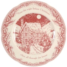 Noble Excellence Twas the Night Before Christmas Dinner Plate 4298381