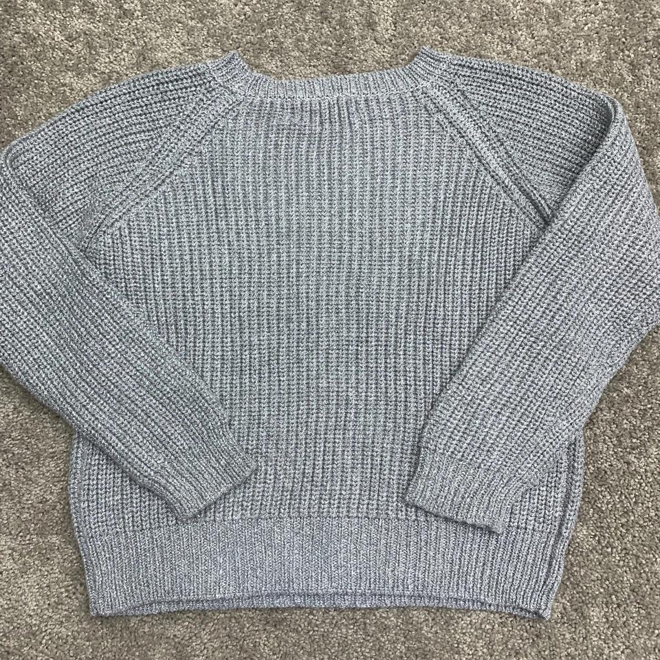 Workshop Andrea Jovine серебро отлива коренастый вязаный свитер женщин L локоть нашивка - Изображение 3 из 4