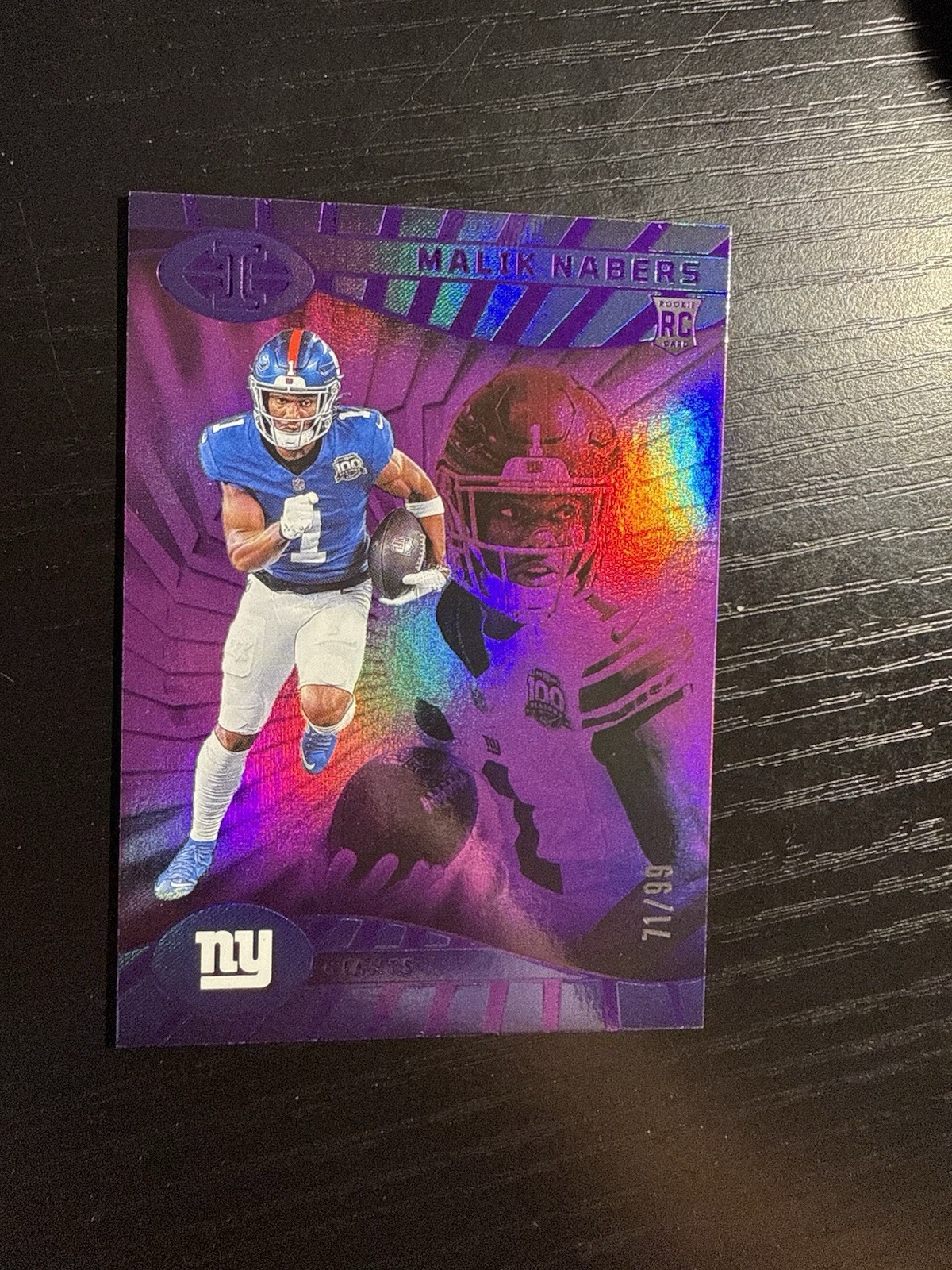 2024 Panini Illusions - Malik Nabers #66 Trophy Collection Purple /99 (RC)