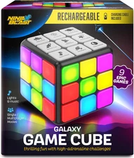 Rechargeable Game Activity Cube - Toys for Boys and Girls - 9 Fun Brain & Memory