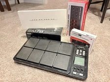 Sm7B Microphone, Audio Interface, 2 Drum Pads, 1 Keyboard