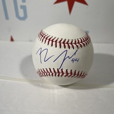 SEBY ZAVALA  / MLB COA / SIGNED  OMLB BASEBALL  AUTOGRAPHED