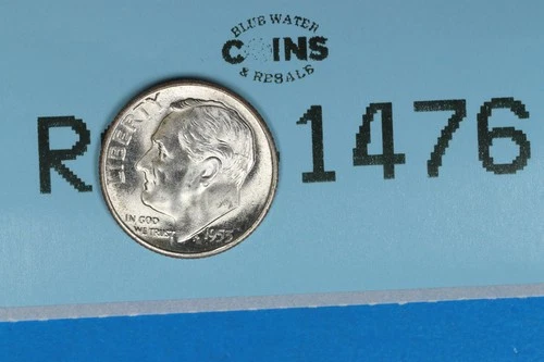 1953-S 10C ROOSEVELT SILVER DIME BU Early US Type RAW-1476