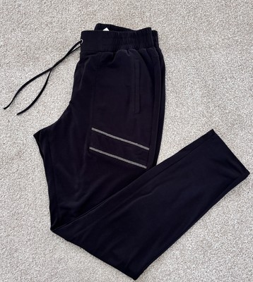 MONARI .. Black Lightweight Jogger/Leggings with Silver Detail Size Eu 36 UK 10