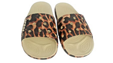 Crocs Classic Animal REMIX Slide 207841 Leopard Print Men's 6 Women's 8
