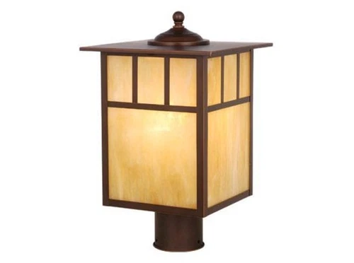 Vaxcel Lighting OP14695 Mission 1 Light Outdoor Post Light - Bronze - Picture 1 of 3