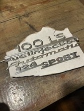 Vintage Audi 100 Ls Automatic 124 Sport Fuel Injection Emblem