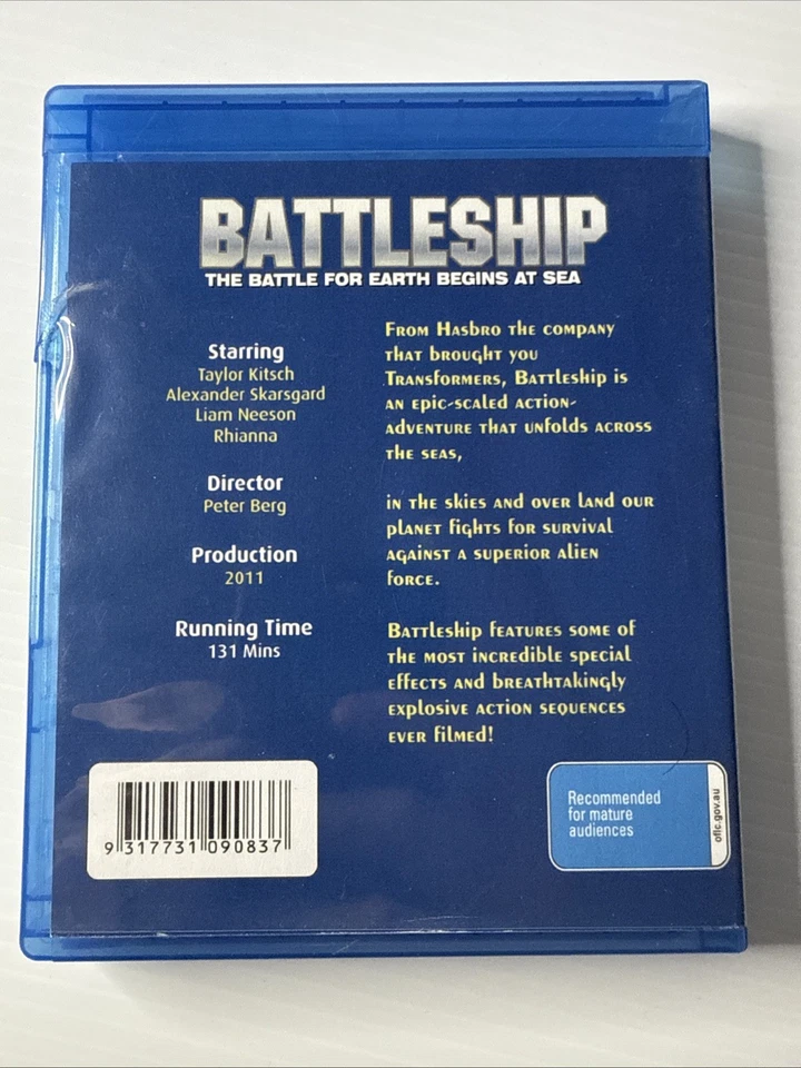 Battleship Blu Ray Liam Neeson Taylor Kitsch Rihanna Free Postage - image 2 of 3