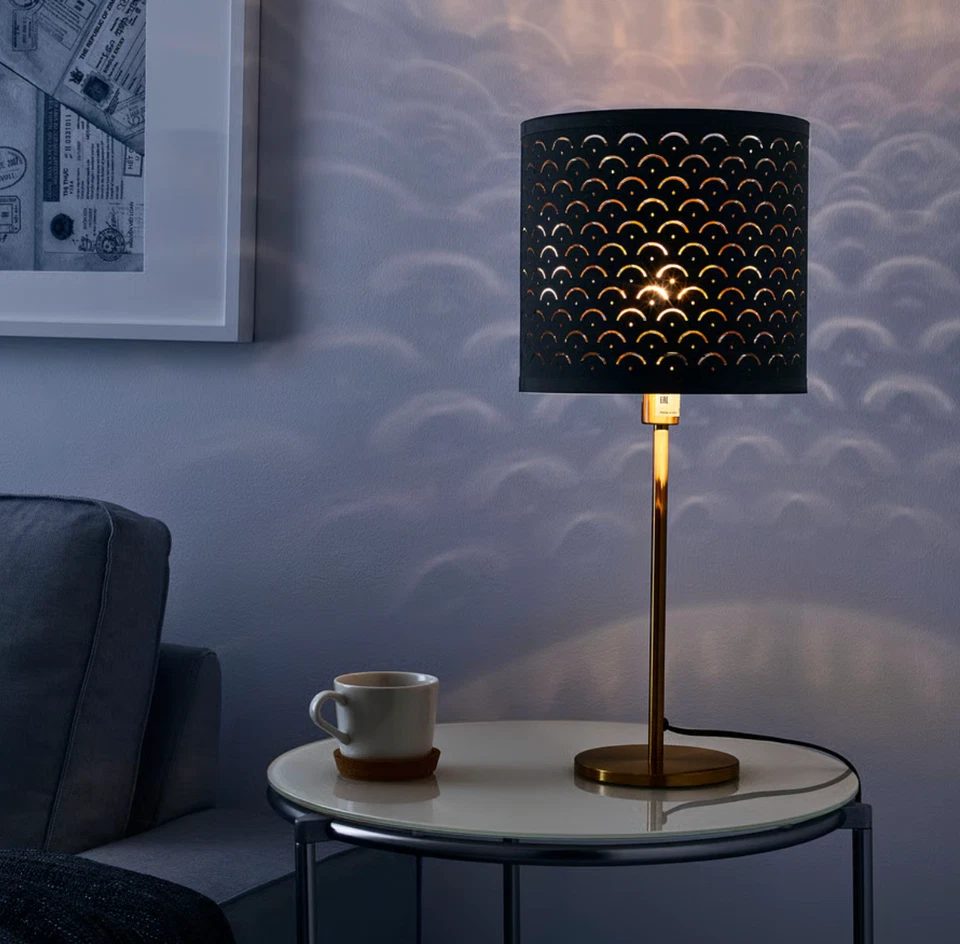 Ikea NYMÖ Lamp shade, black/brass-colour, 9 " - 303.408.33 - NEW - Image 4 of 4