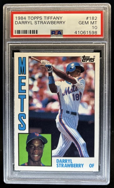 1984 Topps Darryl Strawberry Collector's Edition Tiffany RC #182 Mets PSA 10