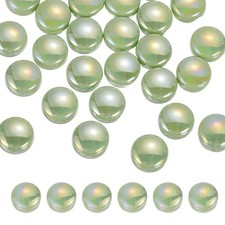 12mm Glass Mosaic Tile, 300g Glass Mosaic Tile Bulk, Iridescent Green