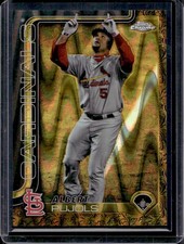 Albert Pujols 2025 Topps Gilded Collection #199 Gold Raywave #1/25