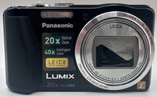 Panasonic Lumix DMC-ZS19 Black 14.1 MP 20x Zoom Digital Camera W/ Case Battery