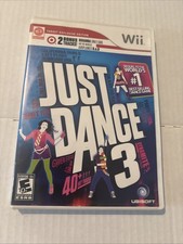 Just Dance 3 TARGET EXCLUSIVE EDITION (Nintendo Wii, 2011) CIB Tested Working