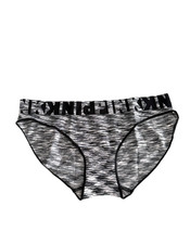 Victoria's Secret PINK Seamless Bikini Panty Heather Grey Marl Logo