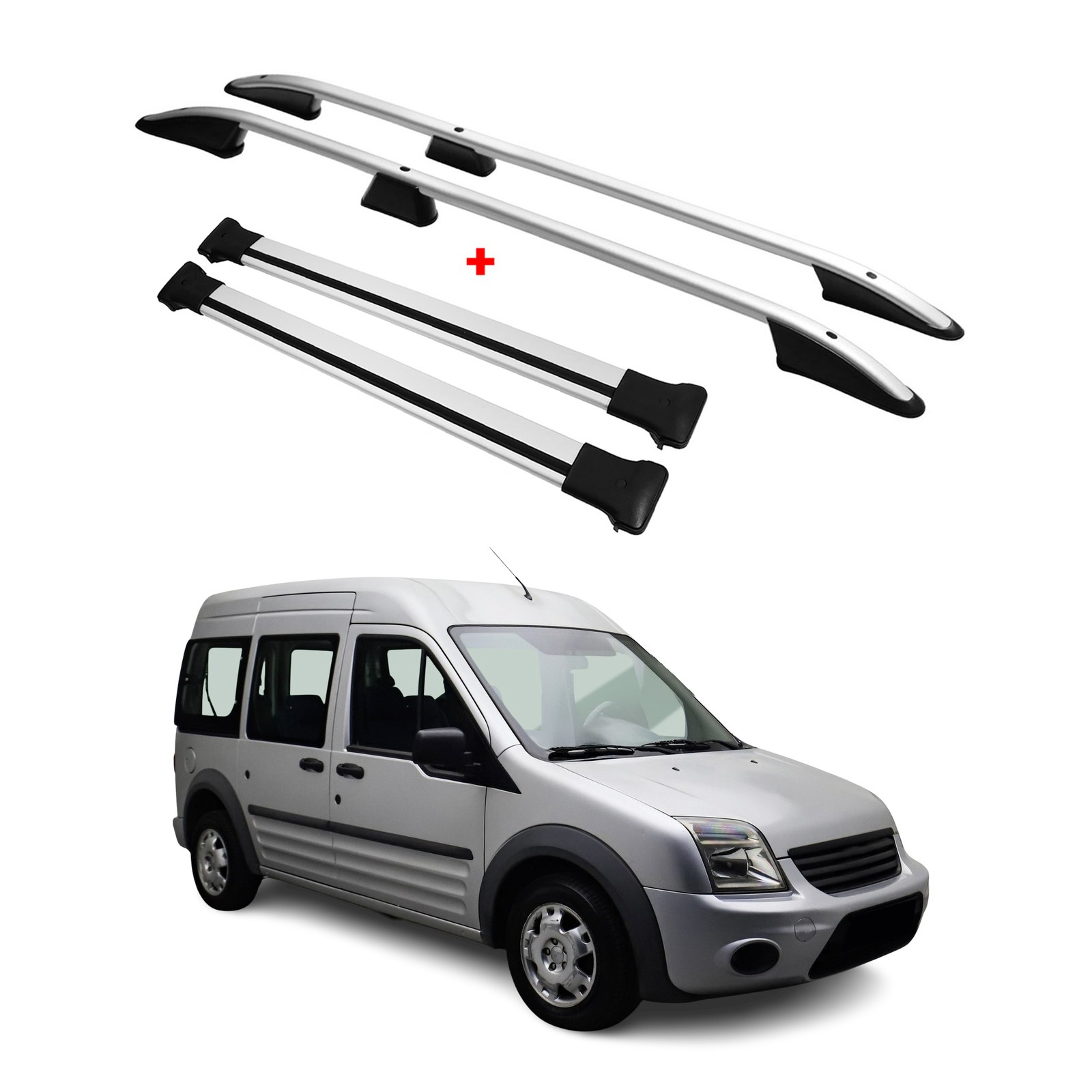 Barres de toit Ford Connect L1 charge lourde pour artisans 4x