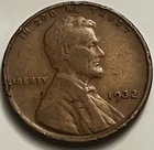 1932 Lincoln Wheat Cent Penny Low Mintage Rim Damage BN798