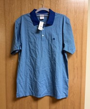 NWT Brooks Brothers Polo Shirt Mens Medium Blue Navy Striped Supima Pique