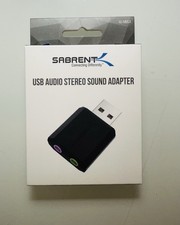 SABRENT USB Audio External Stereo Sound Adapter for Windows Mac Plug and Play