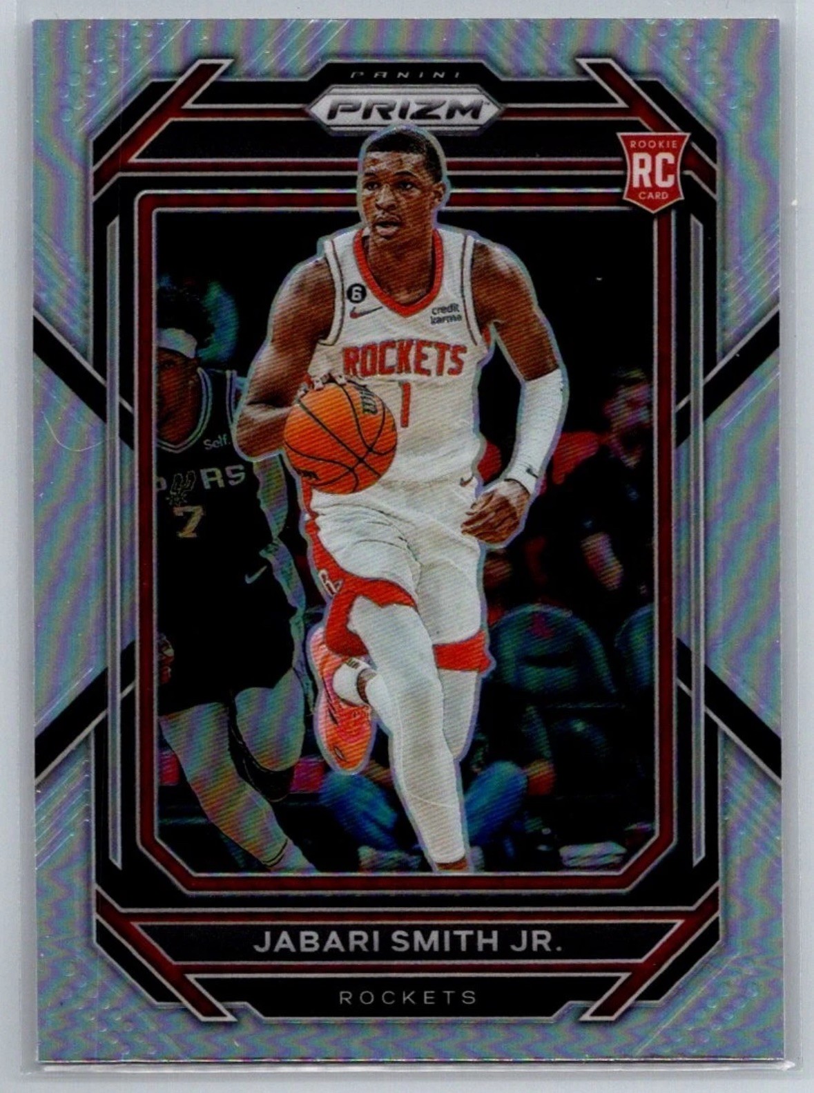 2022-23 Panini Prizm Prizms Silver #228 Jabari Smith Jr. RC
