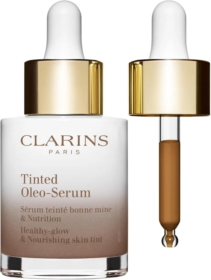 CLARINS TINTED OLEO SERUM FOUNDATION HEALTHY GLOW NOURISHING SKIN TINT 30ML - 08 - Image 4 of 4