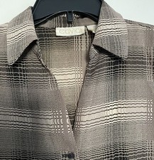 Caviar Womens Blouse, Medium, 3/4 Sleeve, Bla...