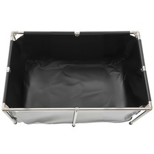 Uimoso Above-Ground Canvas Koi Pond with Transparent Viewing Panel, 126.8 Gal