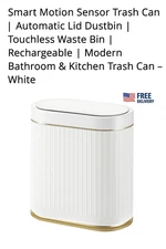 Smart Motion Sensor Trash Can | Automatic Lid Dustbin | Touchless Waste Bin |