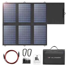 Solar Panel 60W Foldable Solar Charger with 18V DC USB-C 60W USB-A 2 New