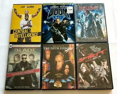 Central Intelligence, Doom, Hellboy, Spirit, Fifth Element & Blade Trinity - Lot