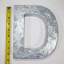 New Discontinued 8" Pottery Barn Kids Metal Letter D Farmhouse Modern Wall Art