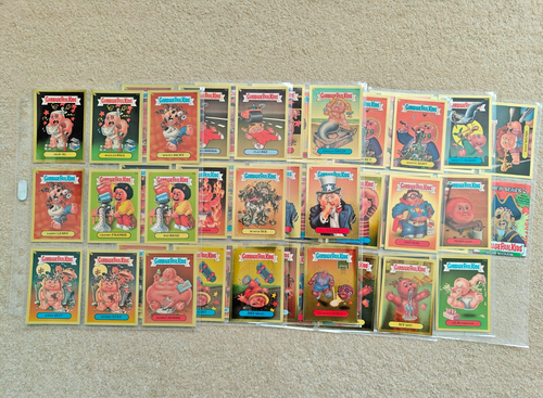 GARBAGE PAIL KIDS – RARE - ALL NEW SERIES 2 - GOLD FOIL – COMPLETE SET ANS 2 - Picture 2 of 8