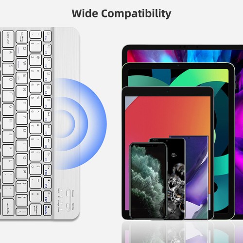Hintergrundbeleuchtete Bluetooth Tastatur für iPad Pro 11 12.9 9./8. 10.2 10.9 9,7" Luft - Bild 12 von 21