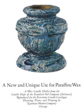 1923 Antique Ad Art The Candle Shops of Standard Oil Paraffine Wax Candle Holder