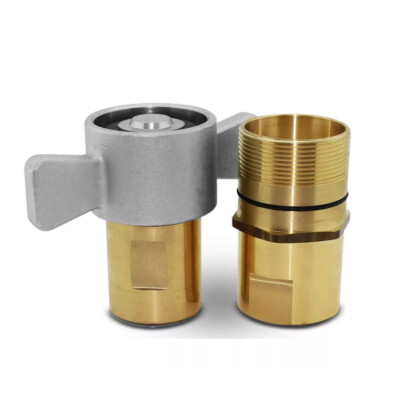 1'' NPT Wet-Line Wing Nut Kit Hydraulic Quick Disconnect Coupler Coupling Set