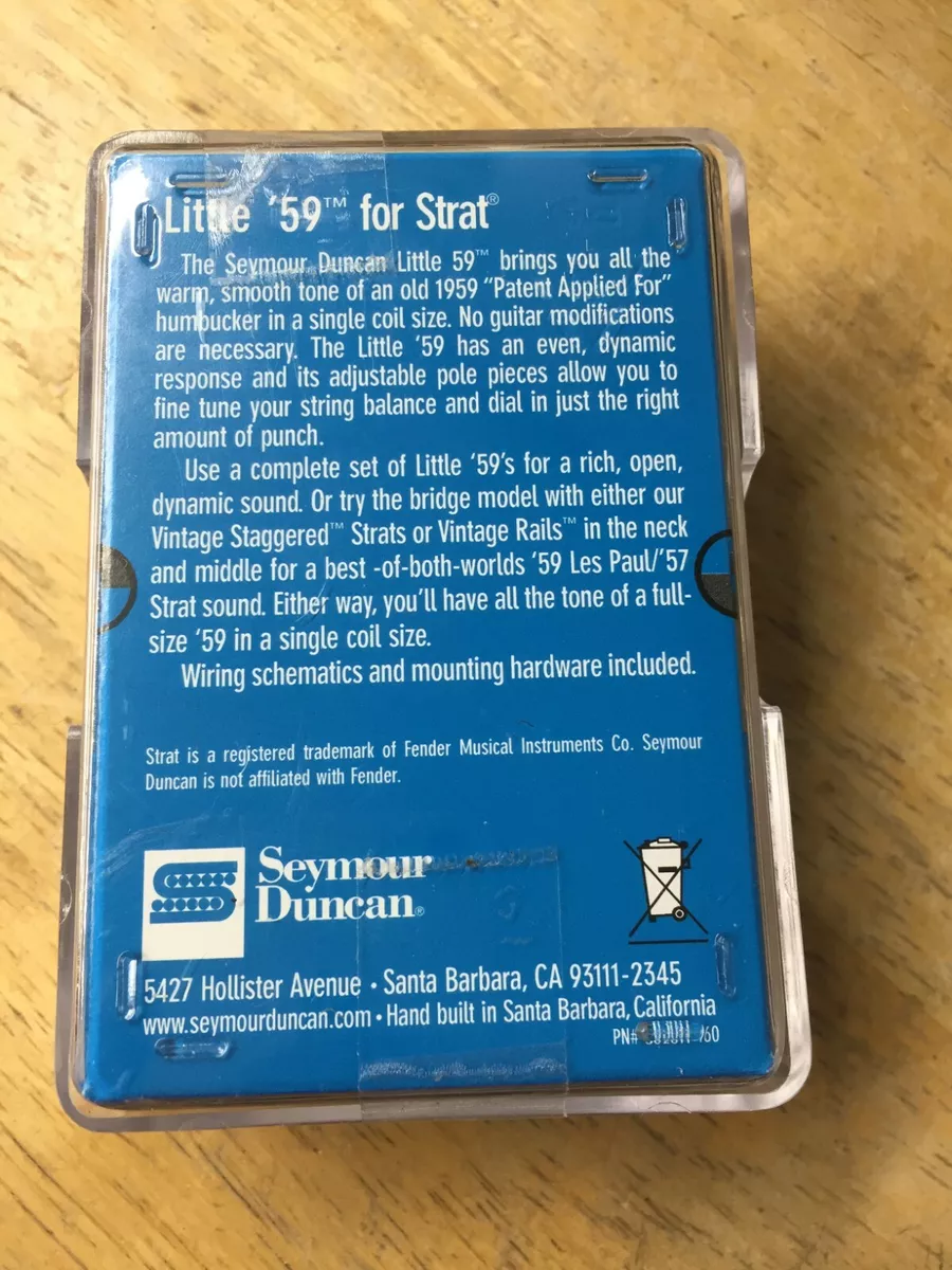 Seymour Duncan Little 59 For Stratocaster BRIDGE Pickup Creme 11205-22-C SL59-1b