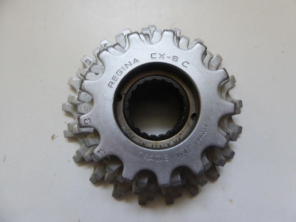 Vintage NOS Regina Extra 6 Sd Prata CXS Roda Livre Rosca Italiana 13-21 RARO A - Imagem 2 de 4