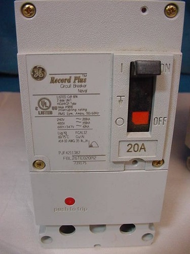 GE 30A FBL26TE030R2 Circuit Breaker 200KA @ 240V 150KA @ 480V Navel Record Plus - Picture 2 of 2