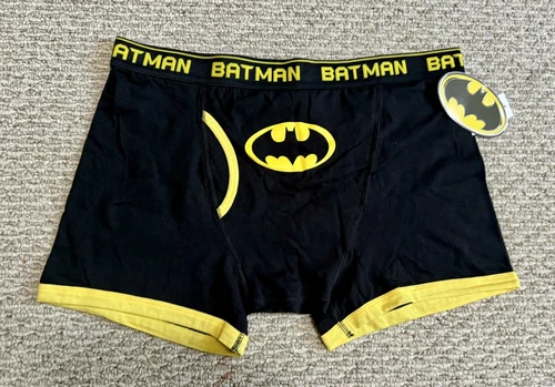 2000's BATMAN DC SUPERHERO Mens Comic Book Art Boxer Brief XL Vintage Underwear