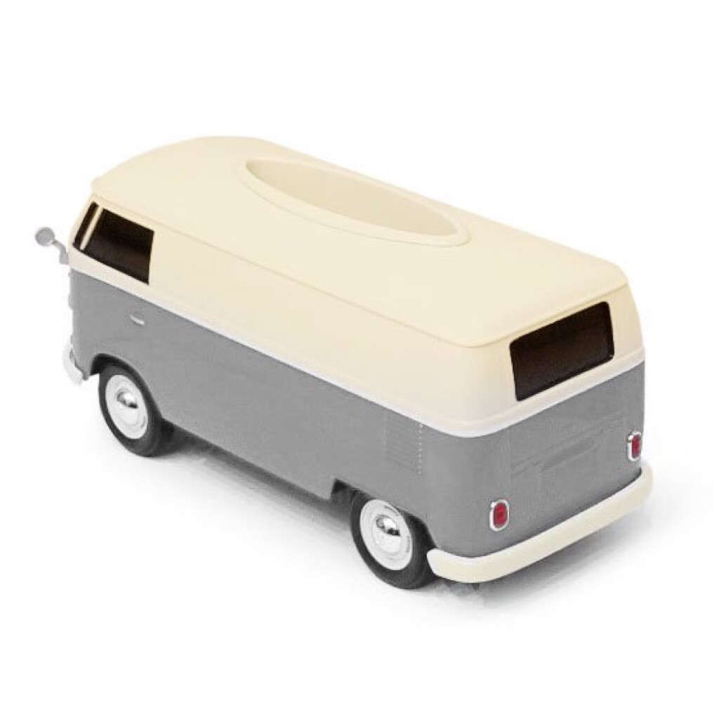 Volkswagen VW Bus Tissue Case Plus Two Tone Color Red Dark