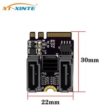 PCle 3.0 KEY A E WIFI M.2 to SATA M2 A E Key to Dual Port SATA3.0 Expansion Card