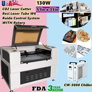 130w 51" x 35" reci co2 laser cutter engraver engraving machine auto focus fda ebay 130w 51" x 35"