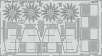 MW22 Eduard 491450 B-24J Cockpit & Engines 1/48 Pe Set For Hobby Boss