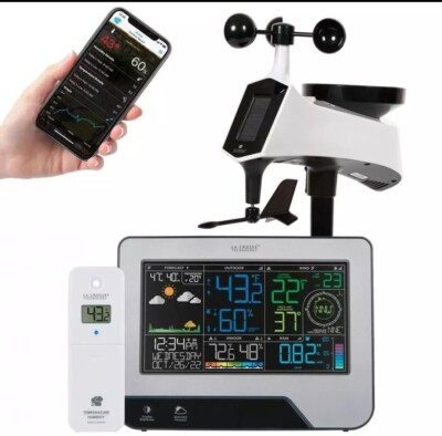 La Crosse Technology Weather Center w/ Monitoring Remote + Combination Sensor