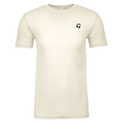 NEW TaylorMade Golf Men's Circle Script T-Shirt Natural XL