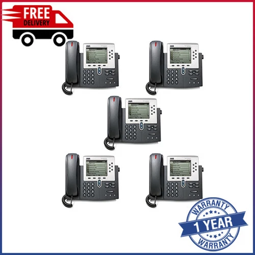 Joblot of 5 Cisco 7961G IP Telephone